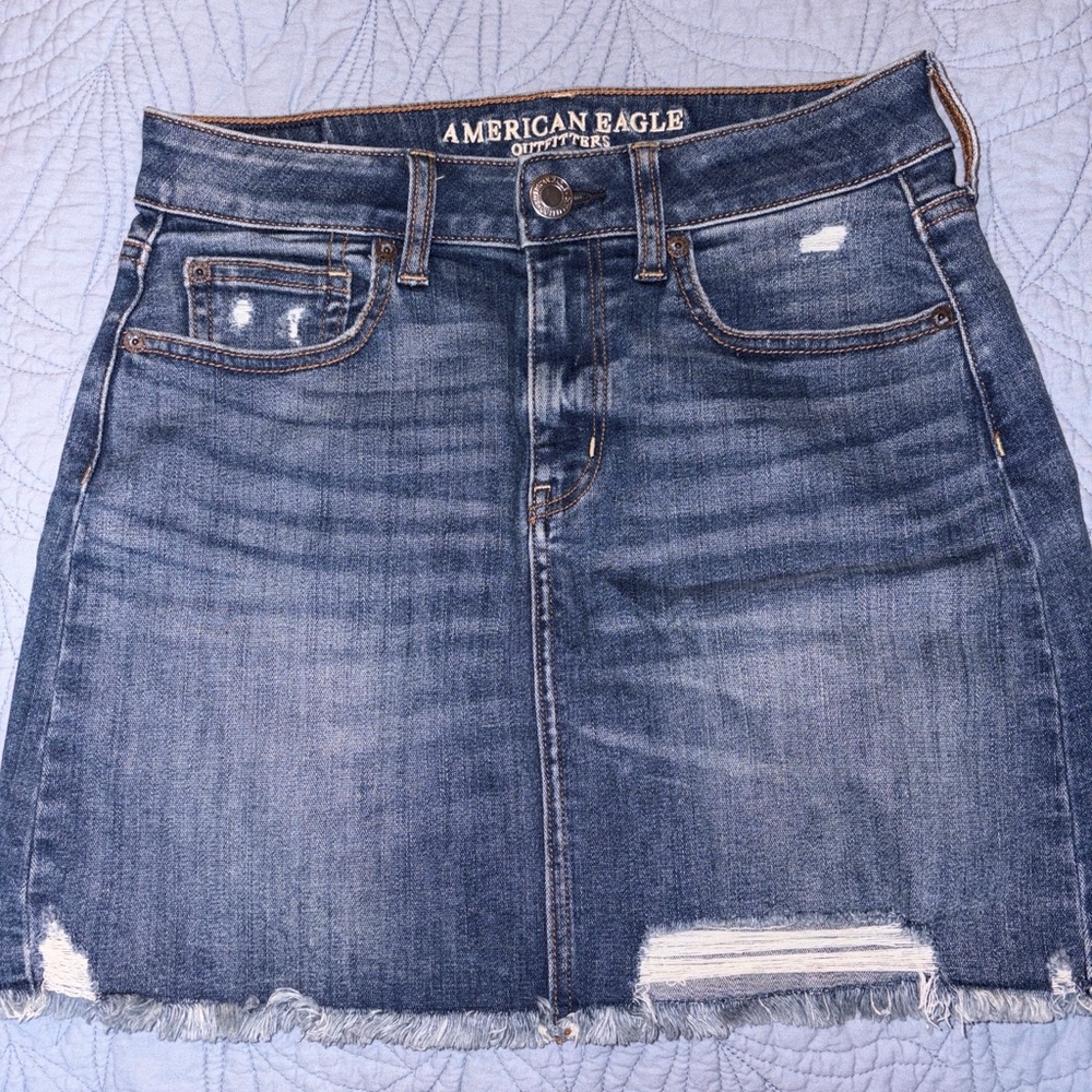 American Eagle Outfitters Blue Denim Mini Skirt